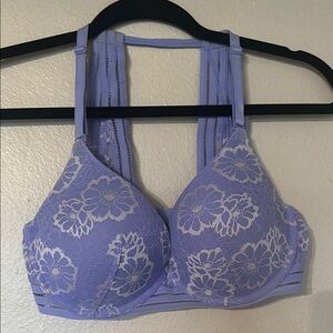 Lace Floral Bra in Lavender-32DD
